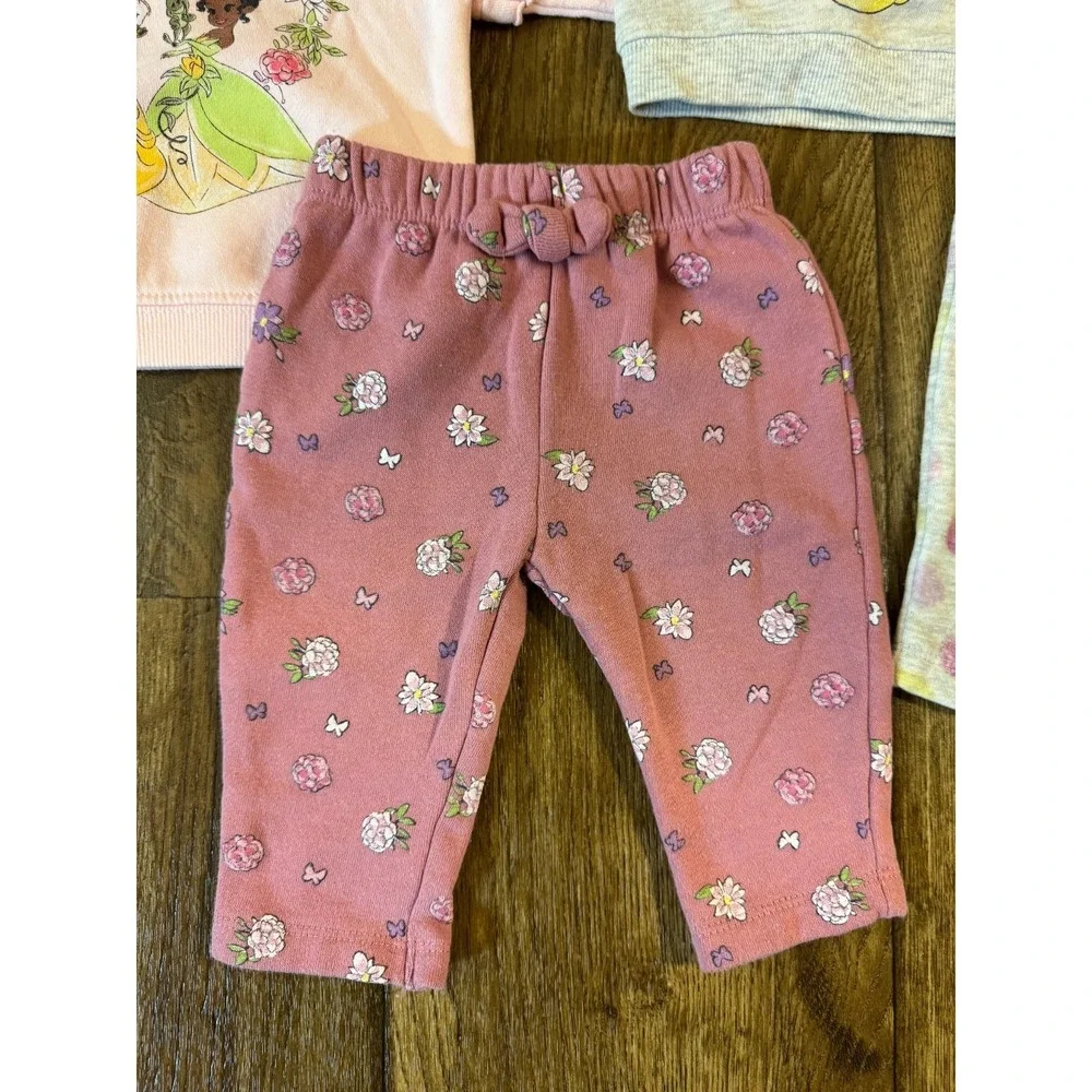Disney Baby Girl 3-6 Months Sweatsuits‎ Minnie Mouse Princess Belle Shirts Pants